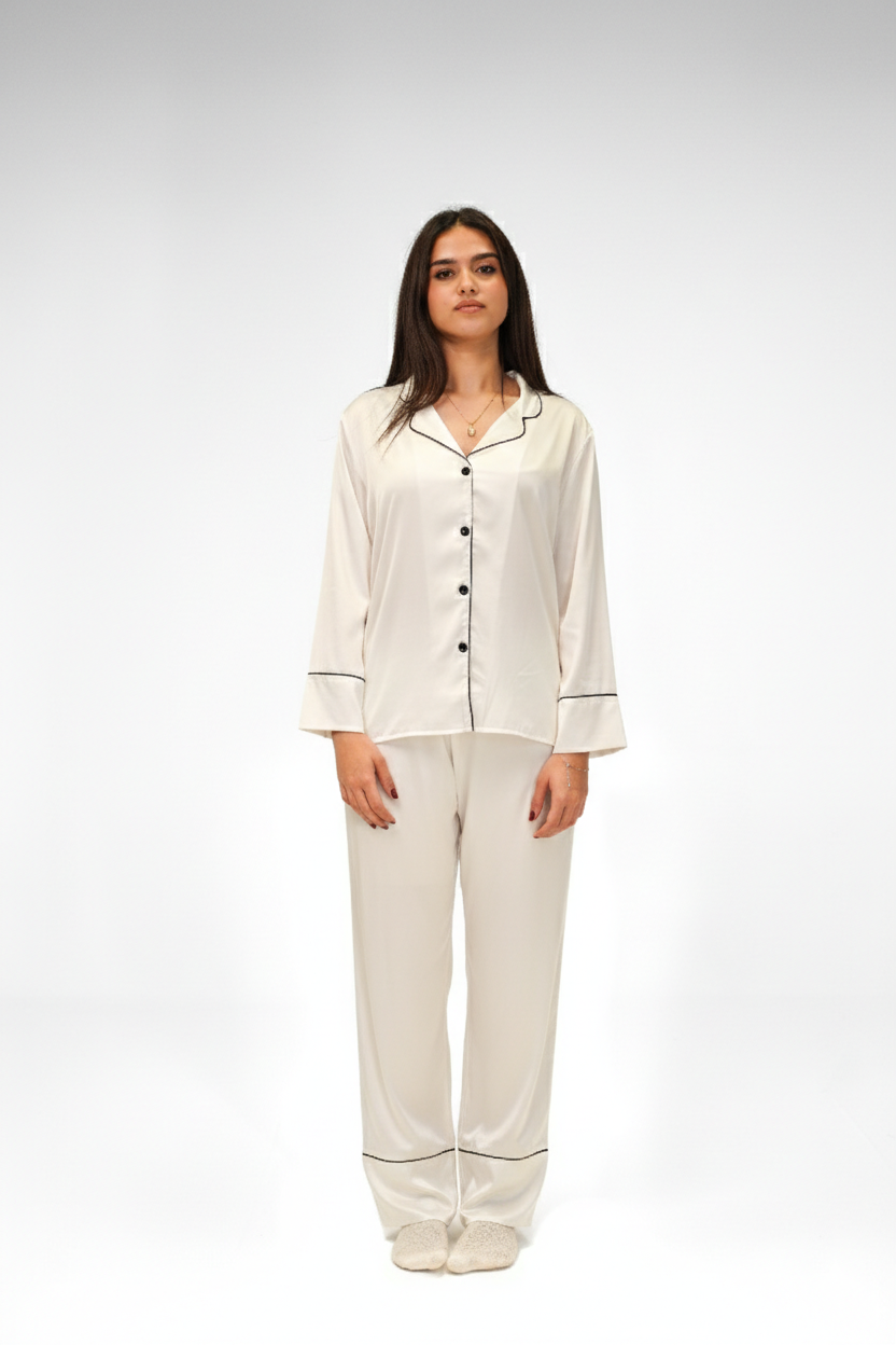 Solid white PJ
