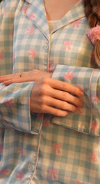 Baby Blue Ribbon Bow PJ