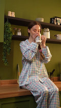 Baby Blue Ribbon Bow PJ