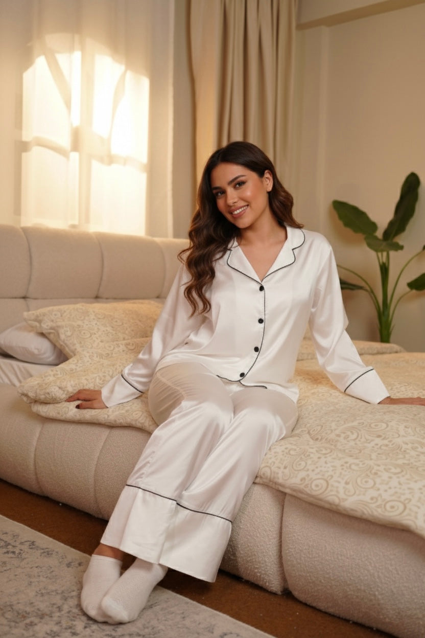 Solid white PJ